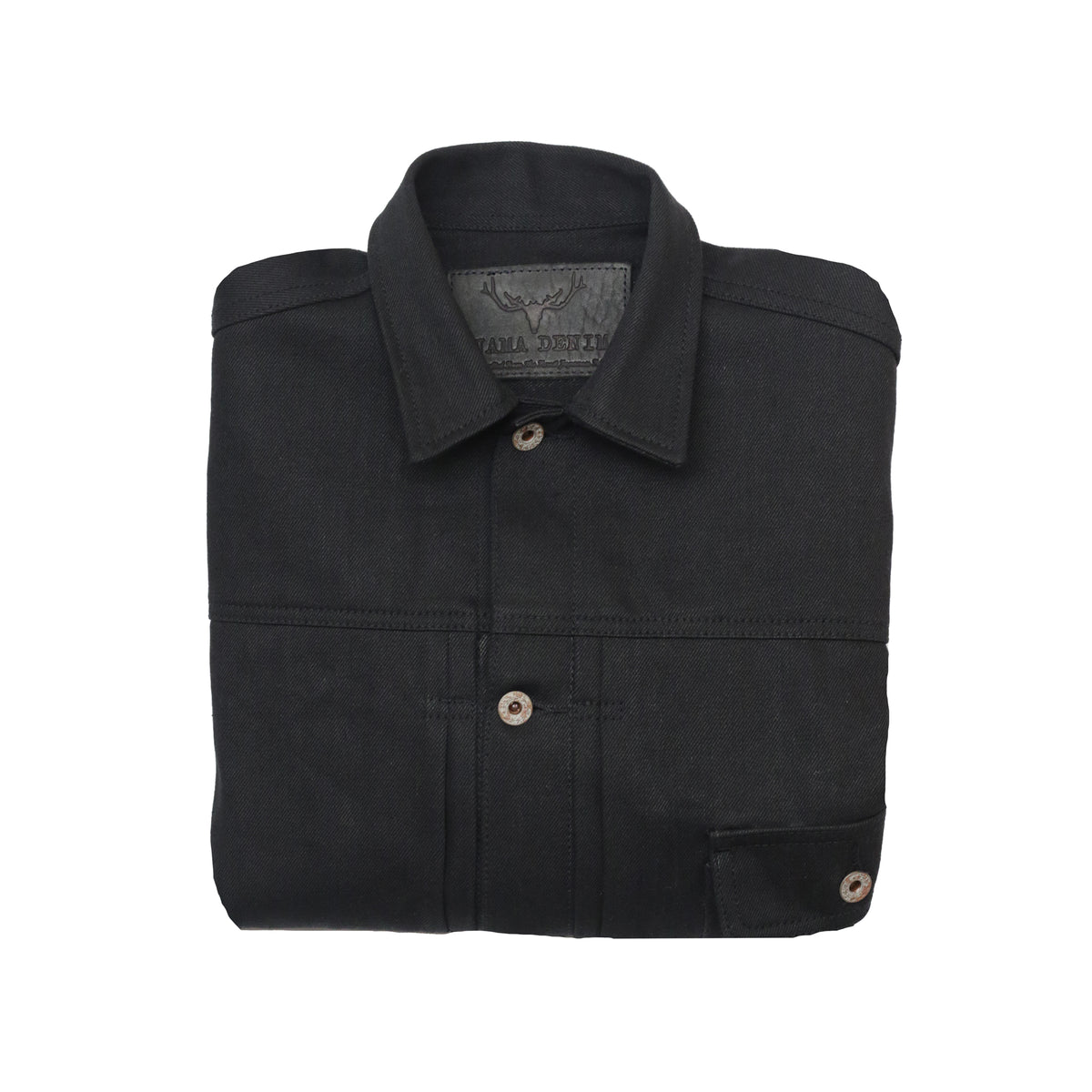 or slow 1st ジージャン　t back TYPE 1 T-BACK JACKET 14oz KUROKI BLACKOUT SELVEDGE | Nama Denim
