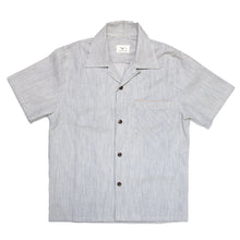 Load image into Gallery viewer, RAILROAD STRIPE SELVEDGE CAMP COLLAR SHIRT