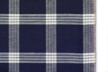 Load image into Gallery viewer, INDIGO LARGE CHECK SELVEDGE.