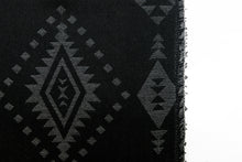 Load image into Gallery viewer, BLACK NATIVE AMERICAN JACQUARD.