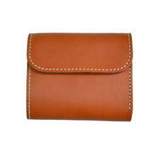 Load image into Gallery viewer, COMPACT WALLET WITH COIN SLOT &lt;TANNED&gt; - Nama Denim