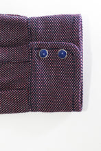 Load image into Gallery viewer, RED DOBBY SASHIKO WESTERN SHIRT