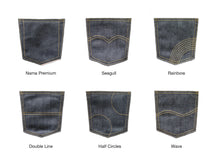 Load image into Gallery viewer, WHITE DENIM DOTTED RED SELVEDGE - Nama Denim