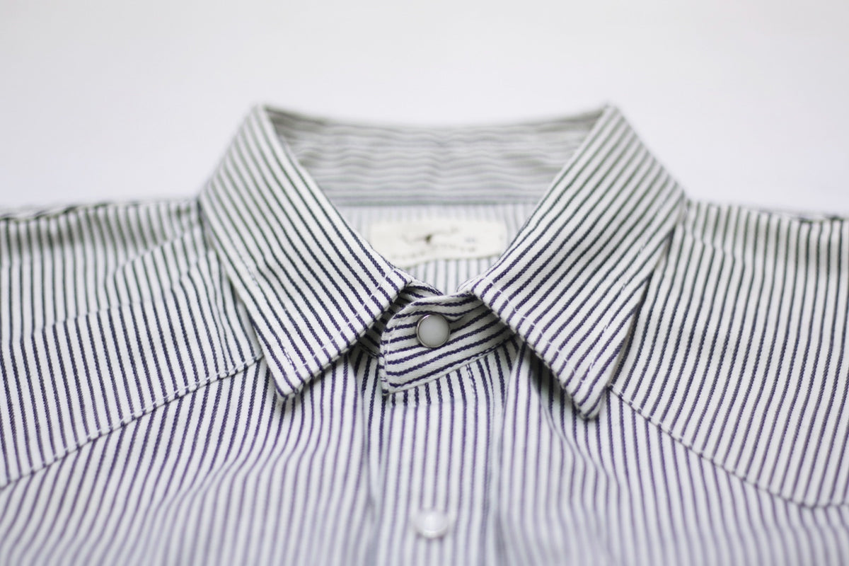 HICKORY STRIPE WESTERN SHIRT