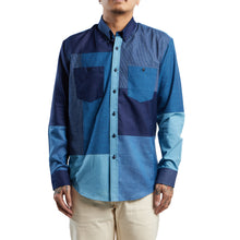 Load image into Gallery viewer, INDIGO PATCHWORK SHIRT
