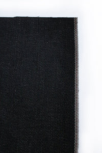 CHARCOAL SMOKE BLACK SELVEDGE DENIM*