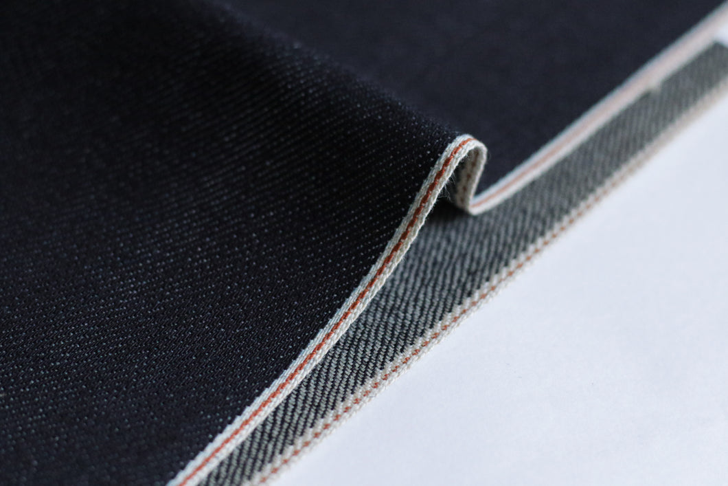 DEEP INDIGO BURNT ORANGE COPPER SELVEDGE ID