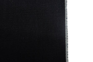 DARK INDIGO X BLACK SELVEDGE DENIM.