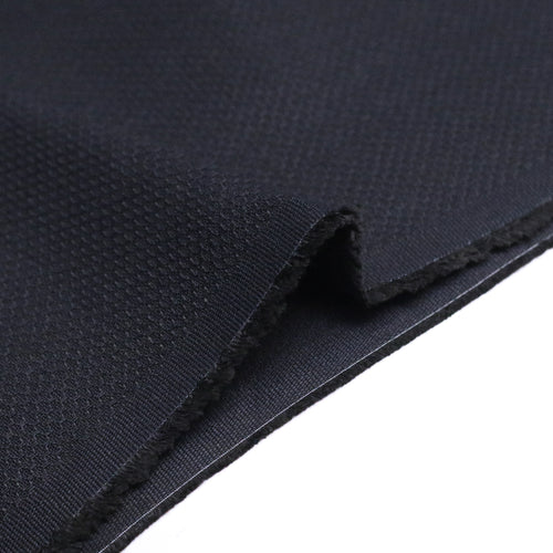 MIDNIGHT SASHIKO MICRO-WAFFLE TWILL.