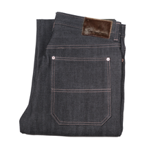 Load image into Gallery viewer, 13.5oz BLUE BLACK BROKEN TWILL COTE D’IVOIRE SELVEDGE