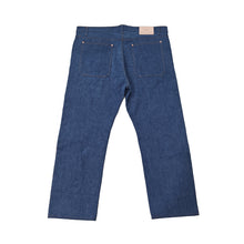 Load image into Gallery viewer, DARK WASHED SELVEDGE DENIM LIME SELVEDGE ID