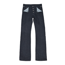 將圖片載入圖庫檢視器 14oz TATE OCHI DOUBLE RING SPUN SELVEDGE DENIM