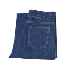 Load image into Gallery viewer, DARK WASHED SELVEDGE DENIM LIME SELVEDGE ID