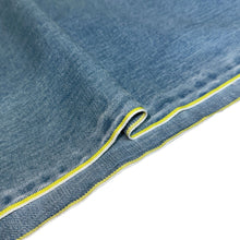 Load image into Gallery viewer, LIGHT WASHED SELVEDGE DENIM LIME SELVEDGE ID*