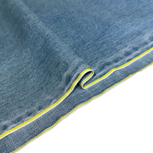 LIGHT WASHED SELVEDGE DENIM LIME SELVEDGE ID*