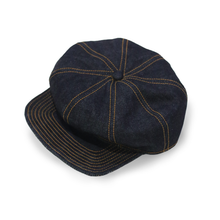 โหลดรูปภาพลงในเครื่องมือใช้ดูของ Gallery Gold-Stitch Denim Newsboy Cap