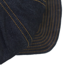 โหลดรูปภาพลงในเครื่องมือใช้ดูของ Gallery Gold-Stitch Denim Newsboy Cap
