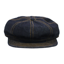 โหลดรูปภาพลงในเครื่องมือใช้ดูของ Gallery Gold-Stitch Denim Newsboy Cap