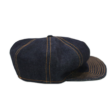 โหลดรูปภาพลงในเครื่องมือใช้ดูของ Gallery Gold-Stitch Denim Newsboy Cap