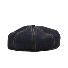 โหลดรูปภาพลงในเครื่องมือใช้ดูของ Gallery Gold-Stitch Denim Newsboy Cap