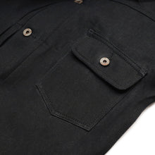 Load image into Gallery viewer, TYPE 1 T-BACK JACKET 14oz KUROKI BLACKOUT SELVEDGE
