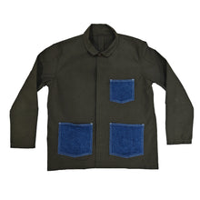 將圖片載入圖庫檢視器 OLIVE WAXED CANVAS UTILITY JACKET