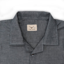 Load image into Gallery viewer, GREY HERRINGBONE HOLIDAY SHIRT
