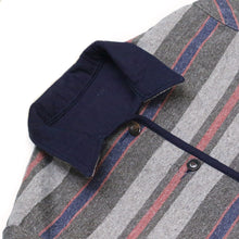 Load image into Gallery viewer, INDIGO QUILTED REVERSIBLE BLANKET-LINED JACKET (Indigo Diamond Quilt × Vintage Blanket Stripe)