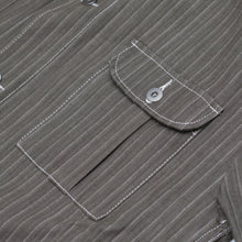 Laden Sie das Bild in den Galerie-Viewer, BROWN STRIPE HERRINGBONE SAFARI JACKET