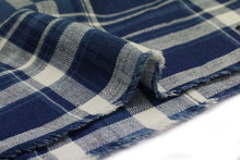 Load image into Gallery viewer, MADRAS SPRING BLUE / WHITE CHECK.