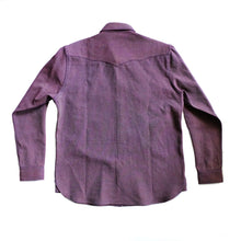 Load image into Gallery viewer, RED DOBBY SASHIKO WESTERN SHIRT