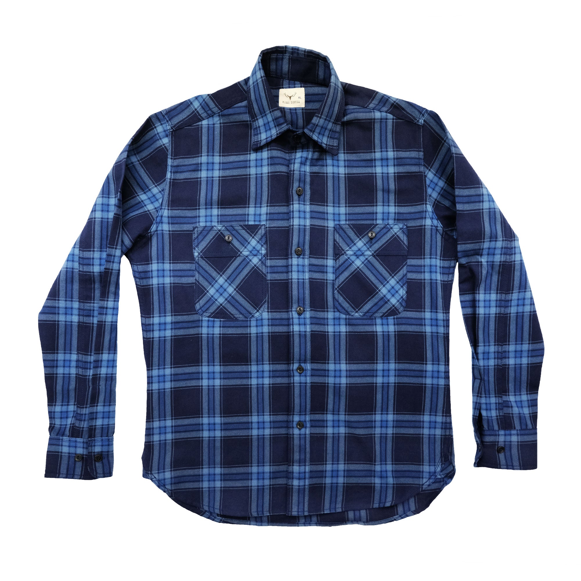 INDIGO DYED HEAVYWEIGHT CHECK SHIRT