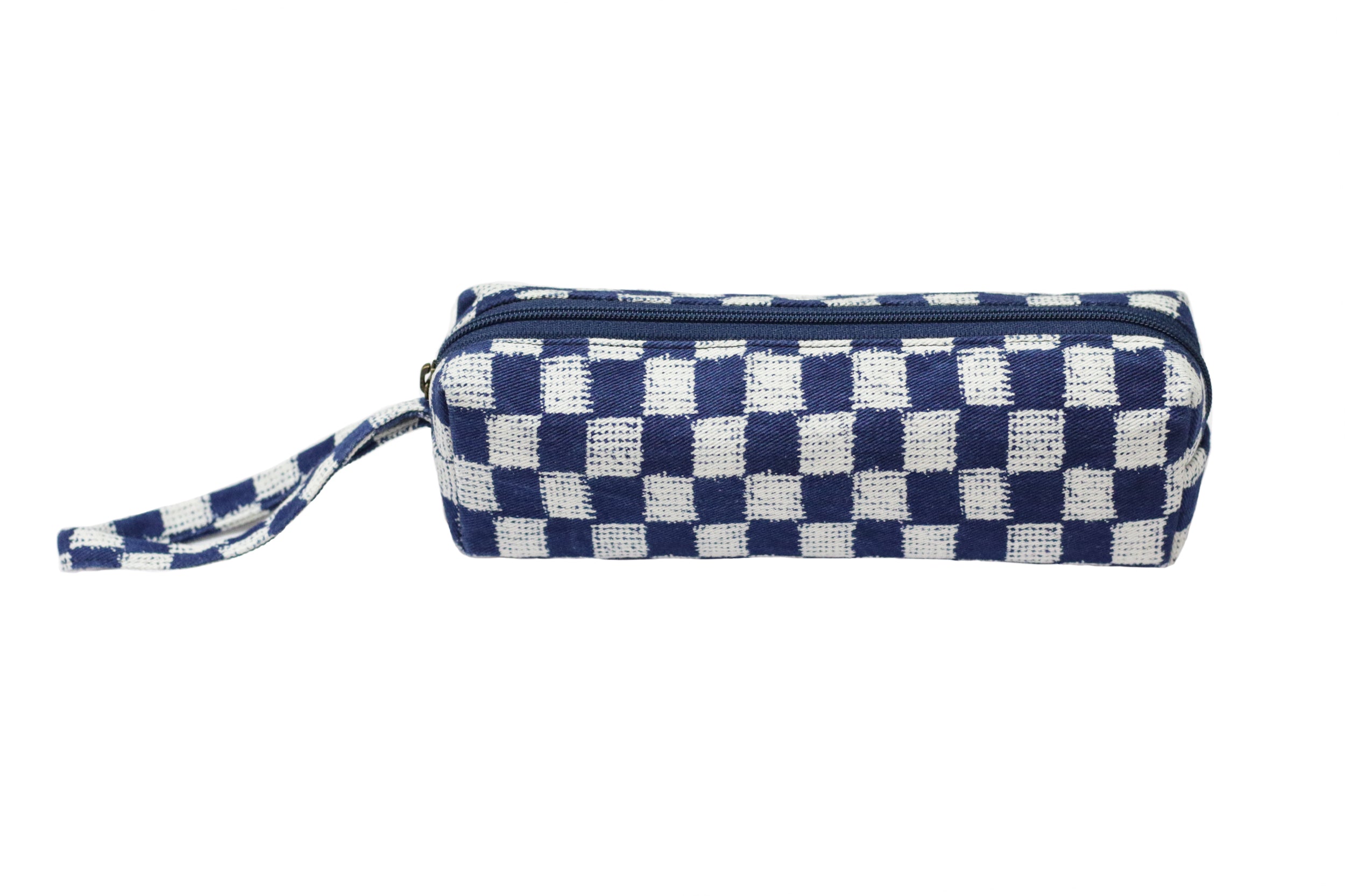 Aizome Indigo Shibori (Tie-Dye) Pencil Case (001)