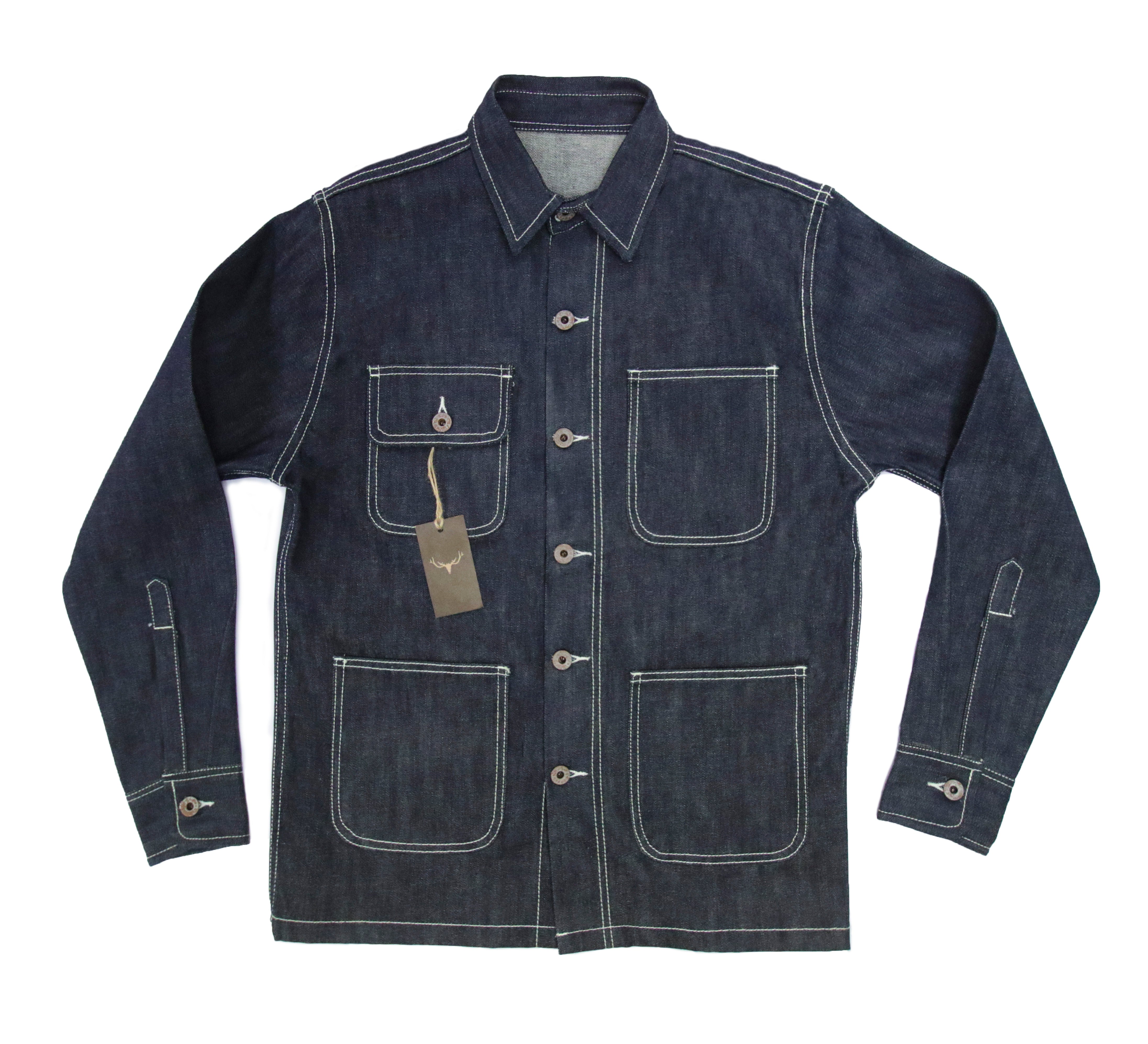 Rescue/Ladder - Custom Denim Chore Jacket (Blanket Lined)