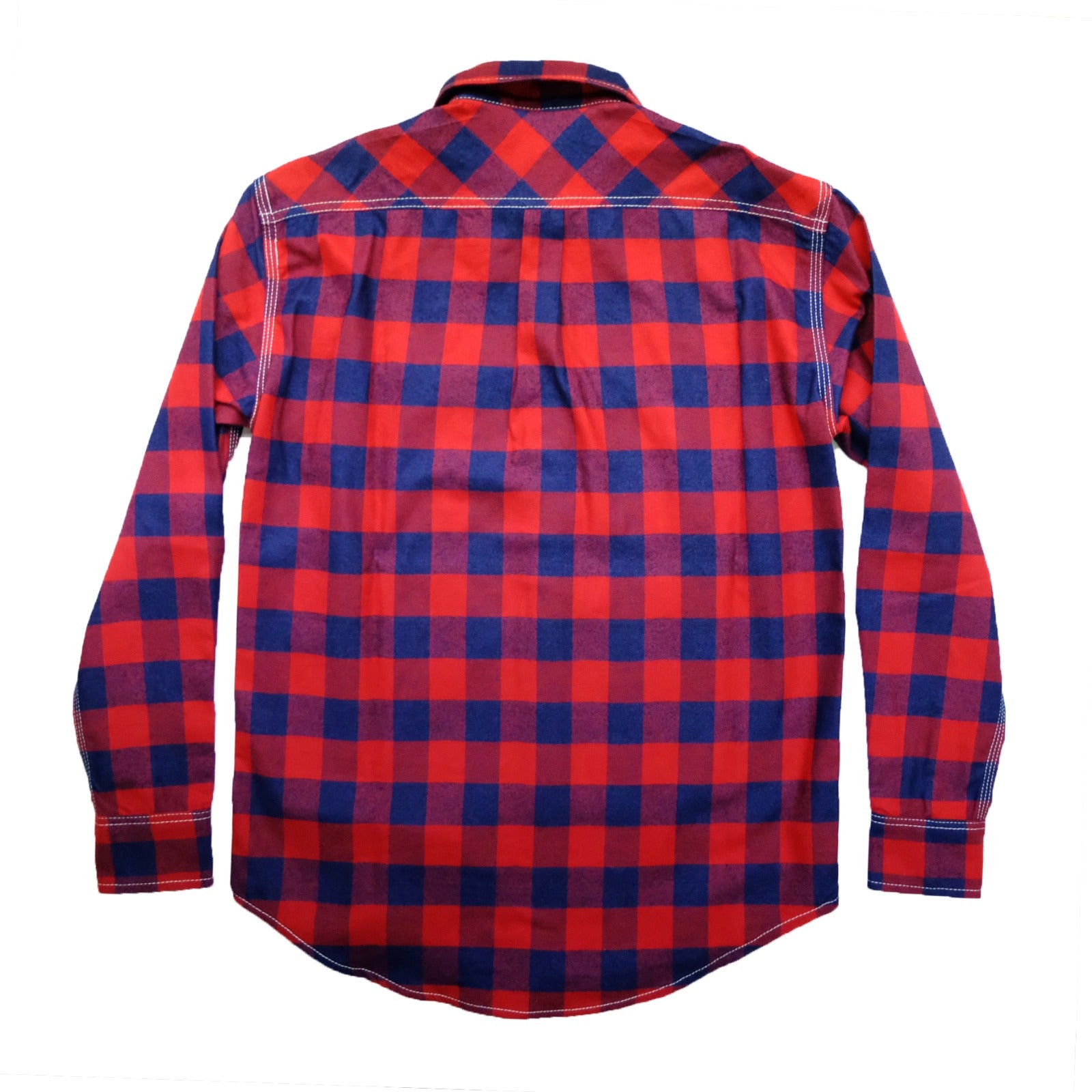 Plaid red flannel shirt