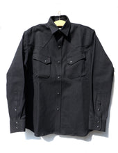 Load image into Gallery viewer, JET BLACK WESTERN SHIRT