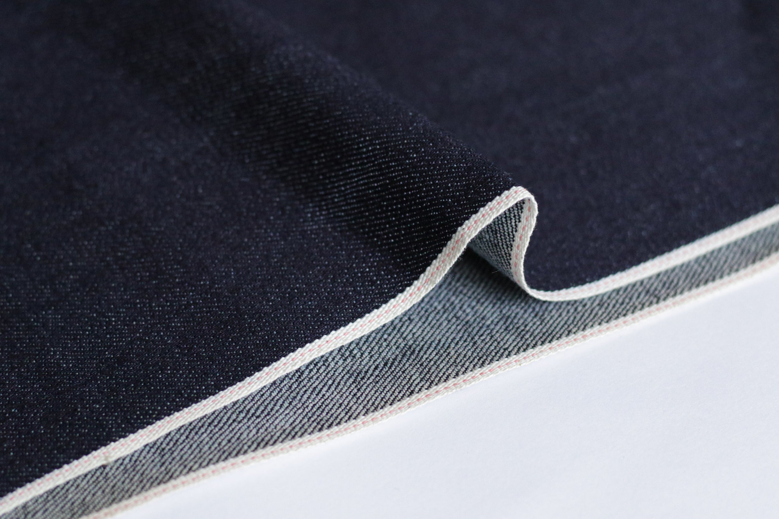 STRETCHY SELVEDGE DEEP INDIGO PINK ID * | Nama Denim